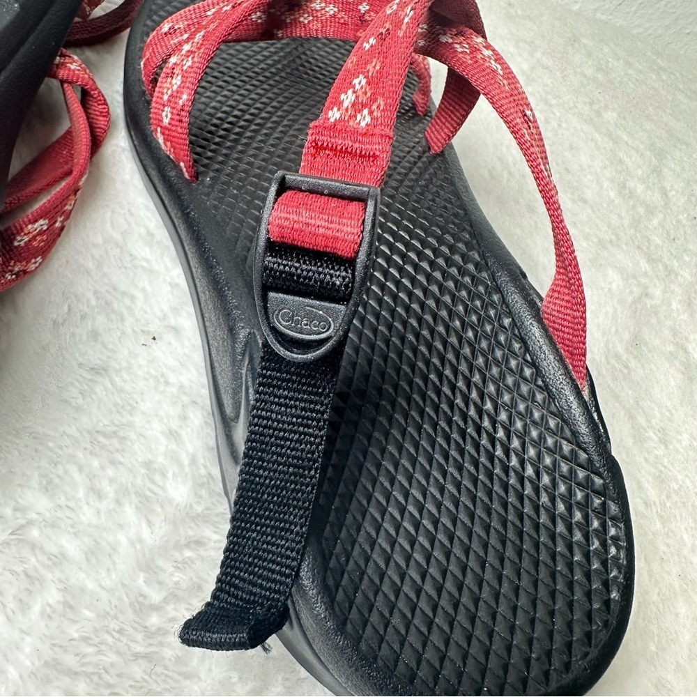 Chaco Arch Support Women's Sandals in Pink Adjustable Straps in Black Sole W9 - Picture 11 of 15
